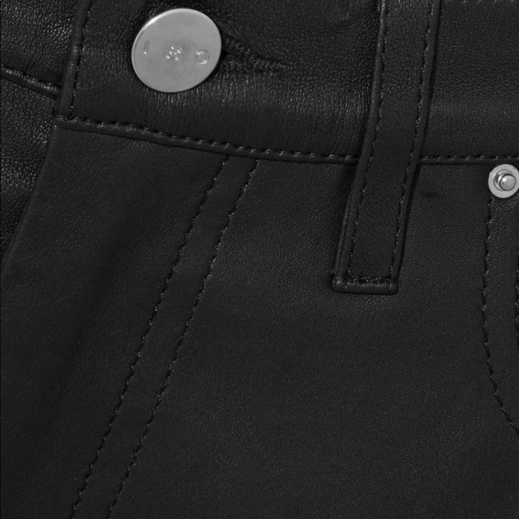 NWT | IRO | LEATHER PANTS BLACK | SIZE 2 / FR 36 - Picture 3 of 5